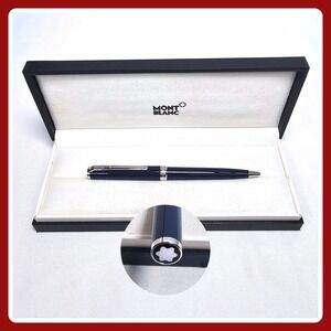 Montblanc Pix Blue Ballpoint Pen Platinum Trim NIB